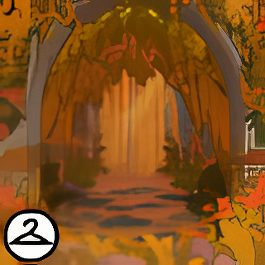Dyeworks Orange: Mystical Forest Entryway Background