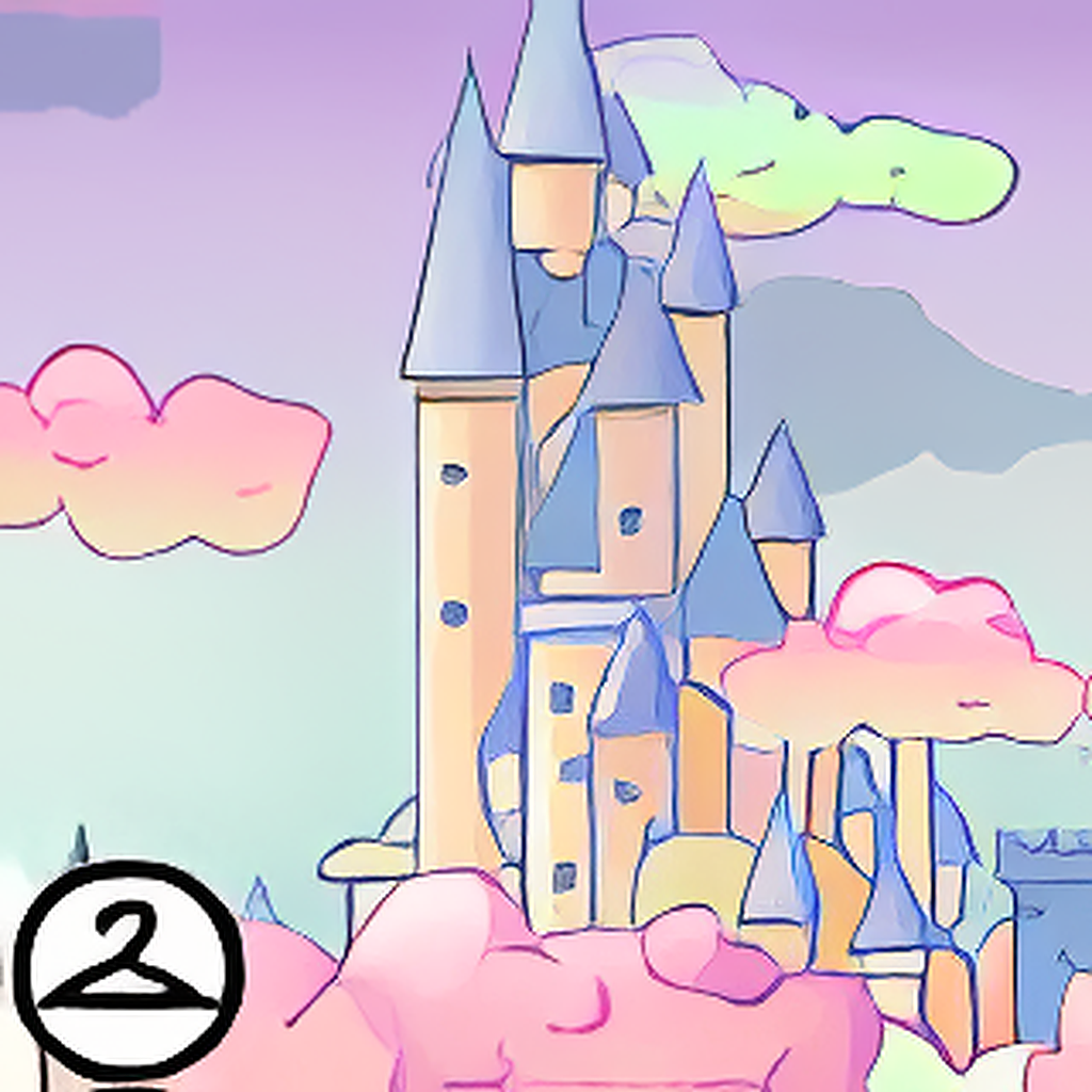 Dyeworks Pastel Rainbow: Cloudy Sunset in Faerieland Background