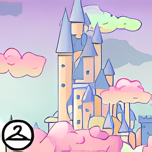 Dyeworks Pastel Rainbow: Cloudy Sunset in Faerieland Background