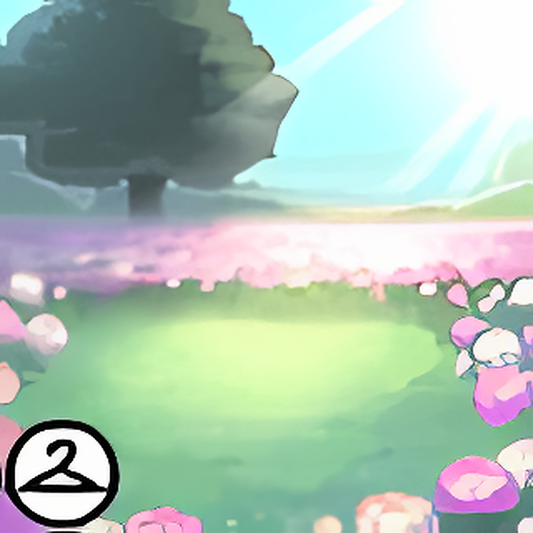 Clearing in a Plentiful Peony Field Background