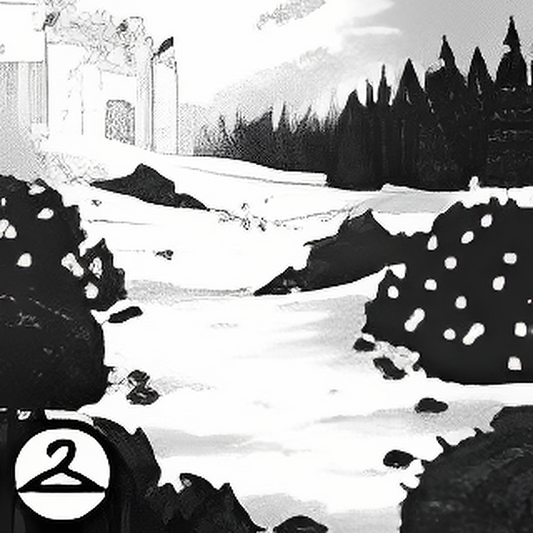 Black and White Castle Background