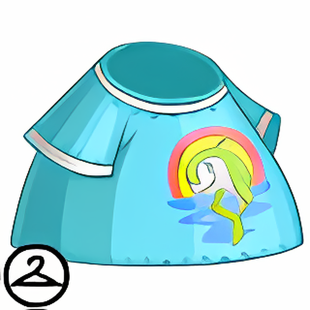 Rainbow Flotsam Ringer Tee
