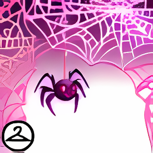 Jewelled Pink Spyderweb Garland