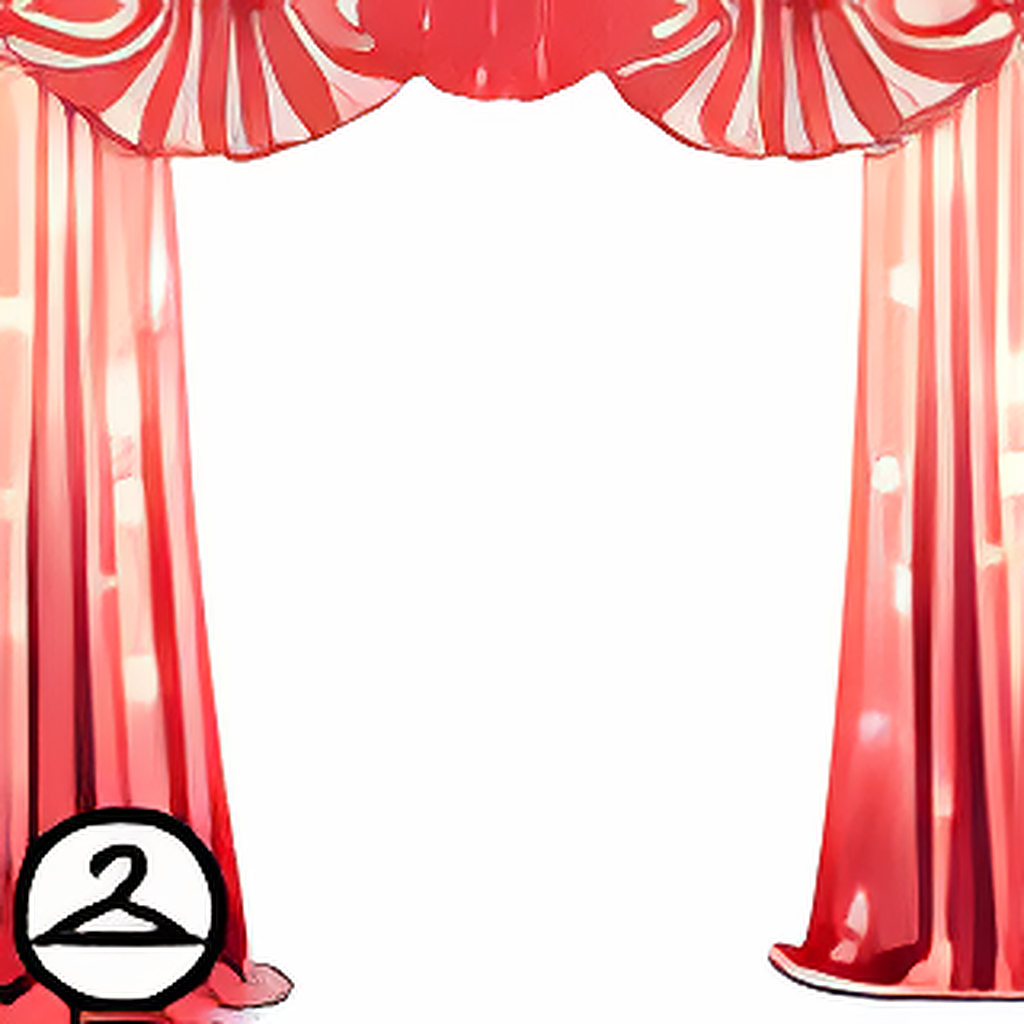 Lighted Chiffon Curtains