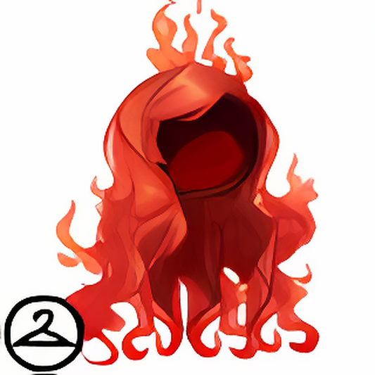 Flaming Locks of Hair Wig