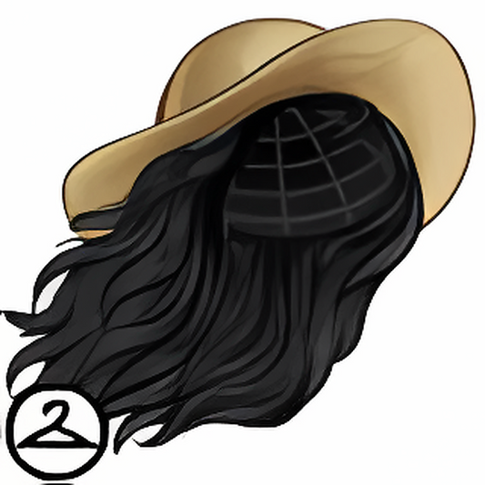 Dyeworks Black: Windswept Wig and Hat
