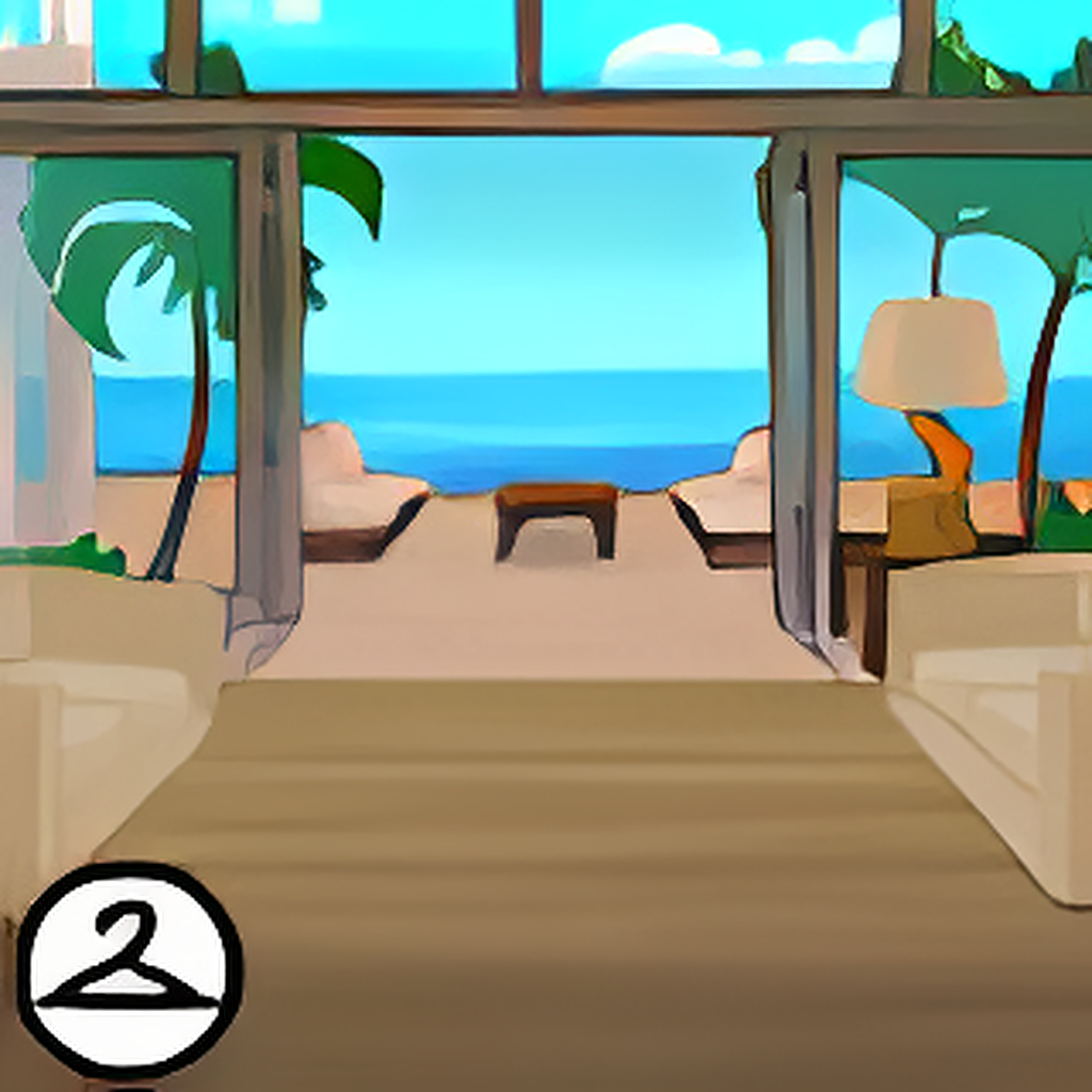 Relaxing on Mystery Island