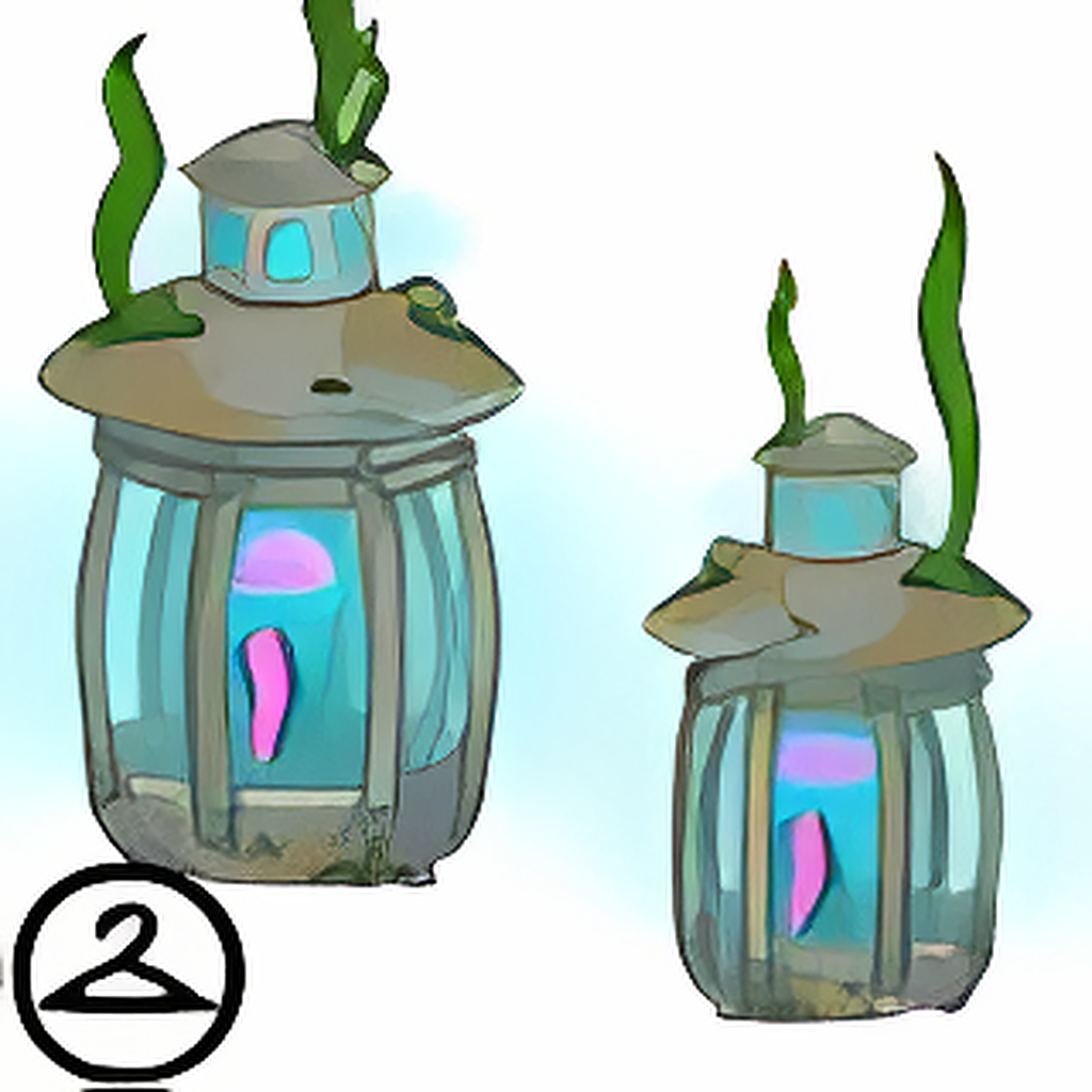 Iridescent Floating Lanterns