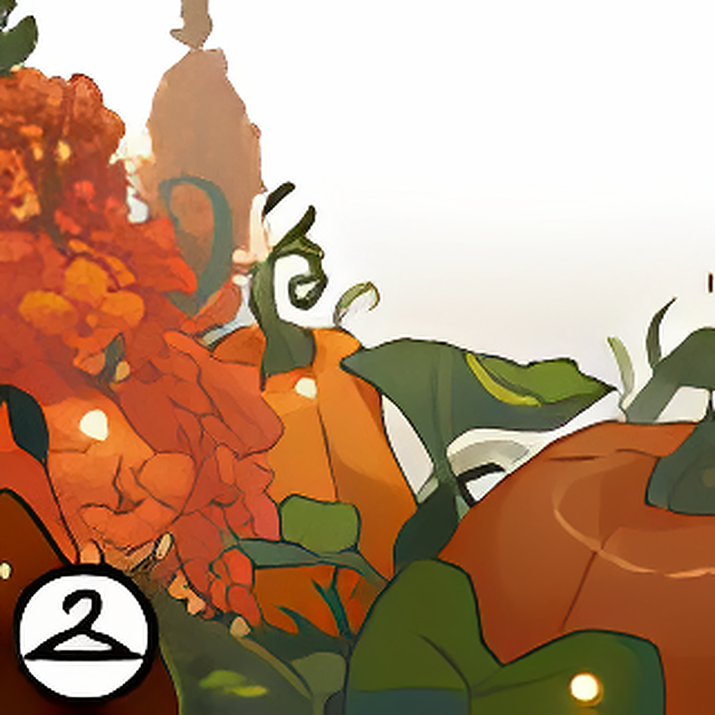 Pumpkins And Snapdragons Foreground