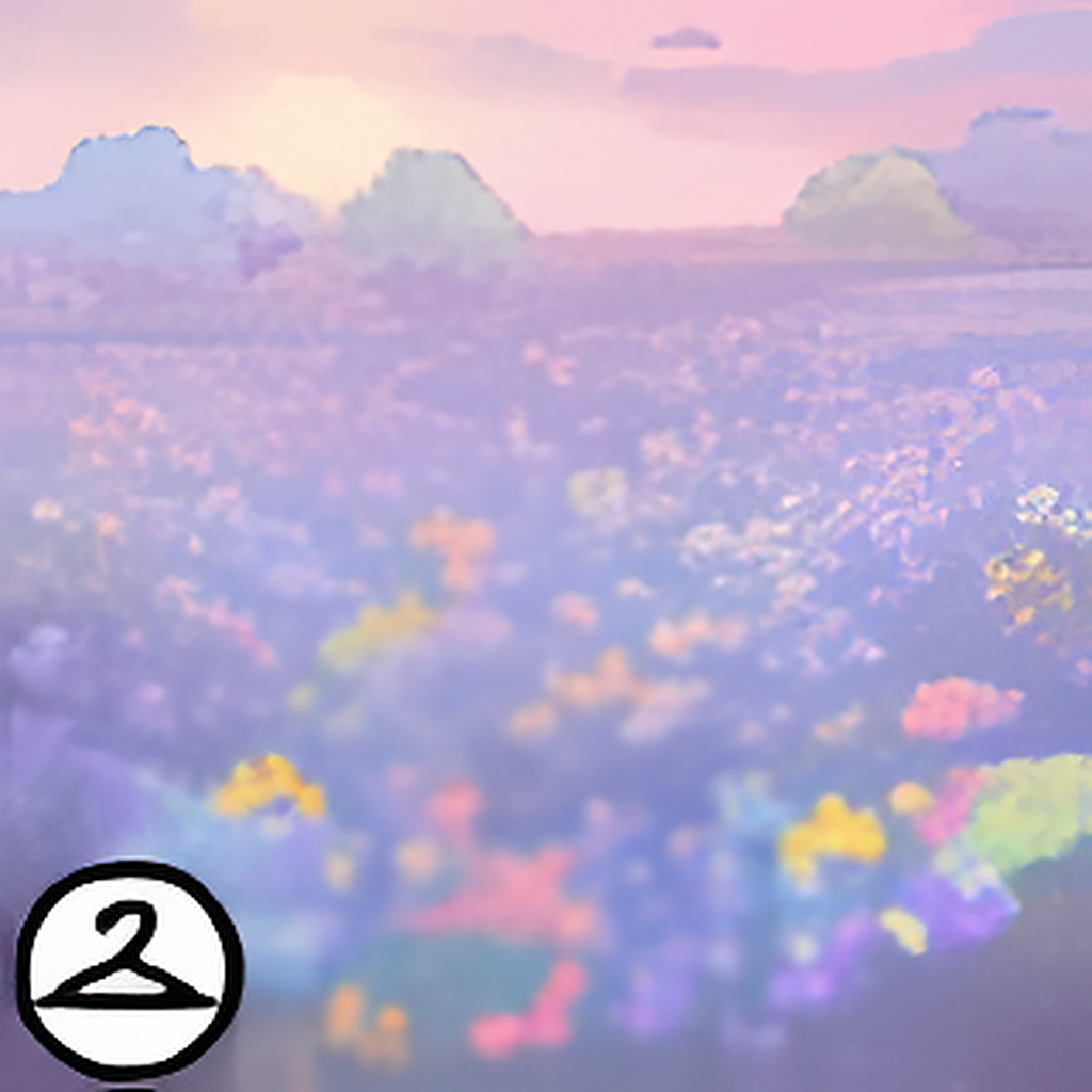 Dyeworks Pastel Rainbow: Blue Field Background