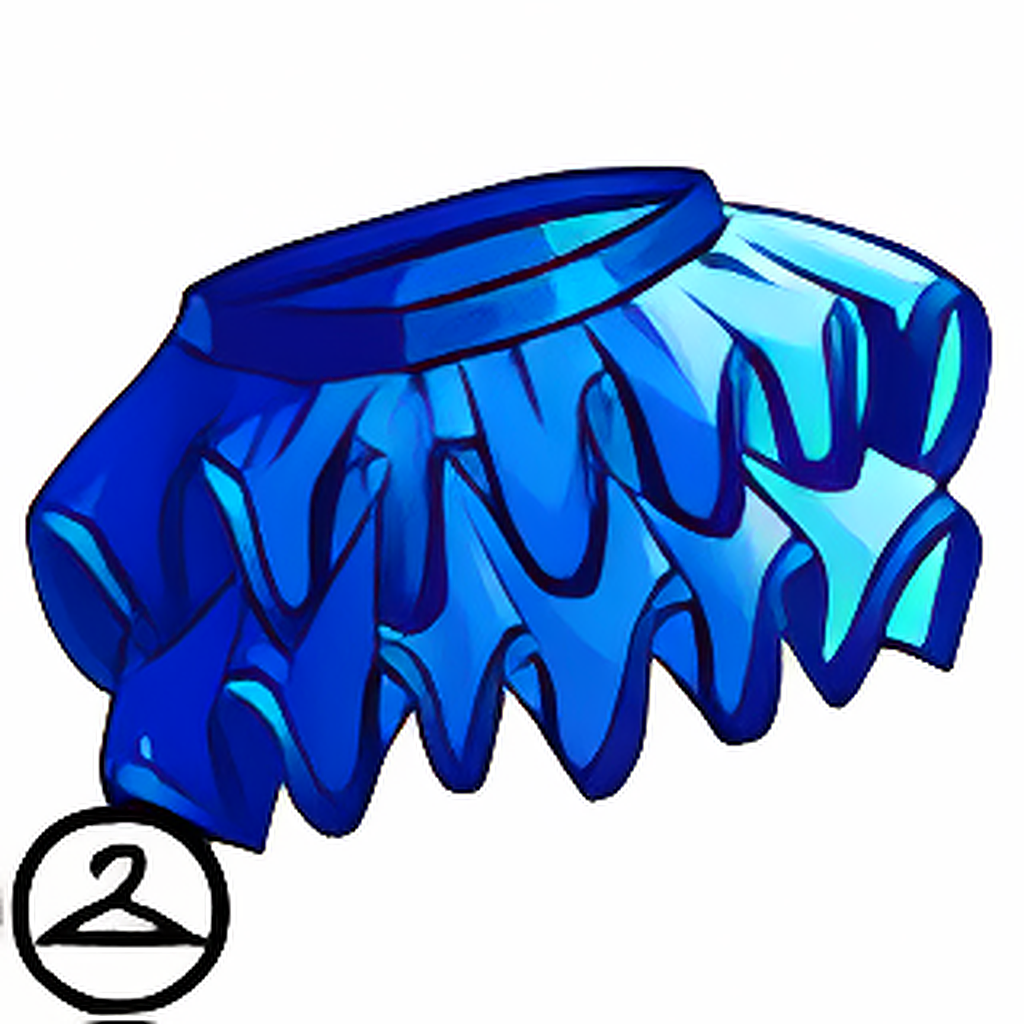 Bright Blue Ribbon-Lined Tutu