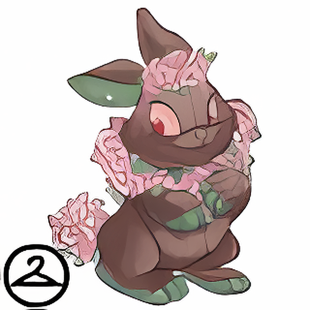 Prismatic Blossom: Blooming Woodland Cybunny