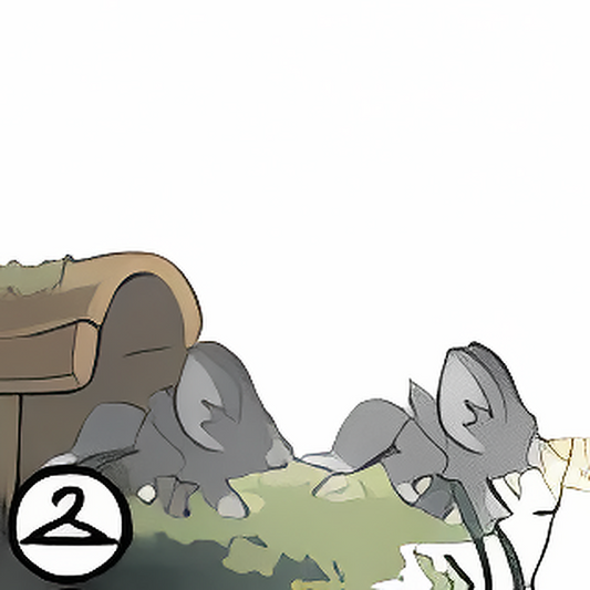 Dyeworks Grey: Playful Faellies on a Moss Log Foreground