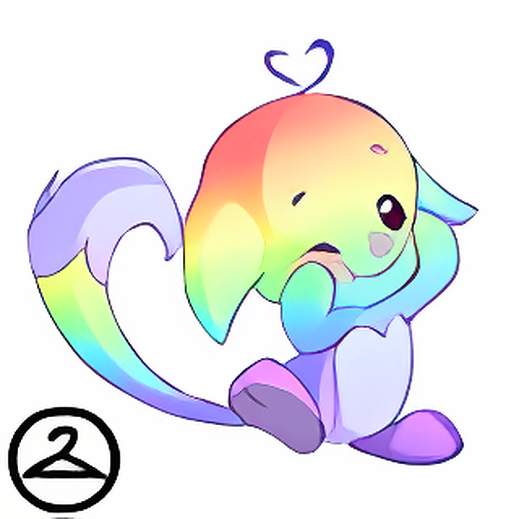 Prismatic Pastel: Adoring Rainbow Kacheek