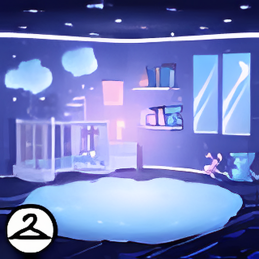 Dyeworks Blue: Nighttime Nursery Background
