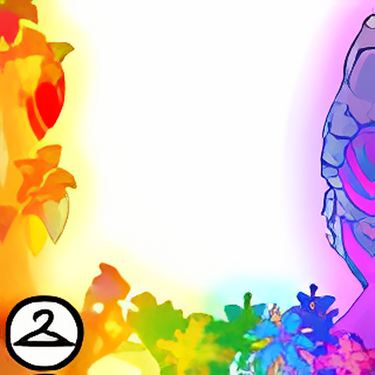 Glowing Rainbow Tree Foreground