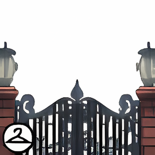 Spooky Cast Iron Gate Foreground