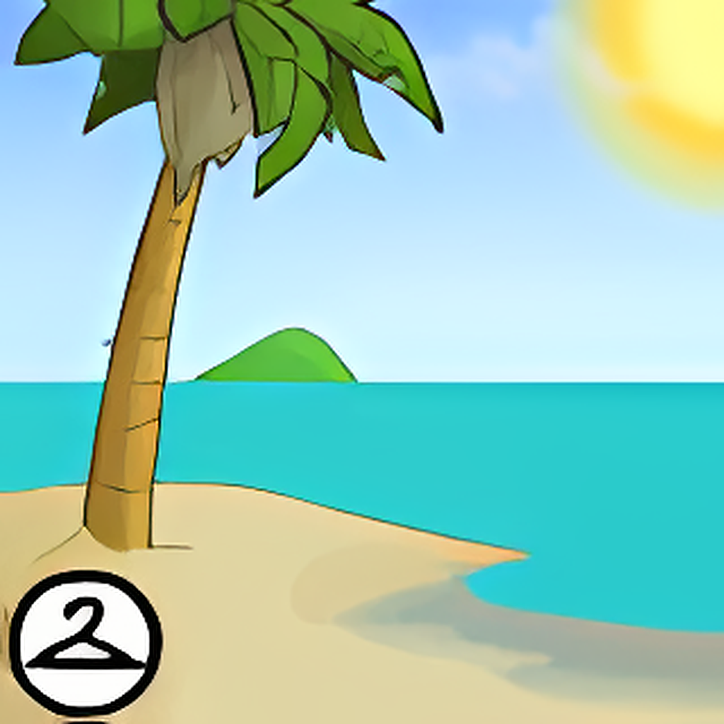 Mystery Island Summer Background