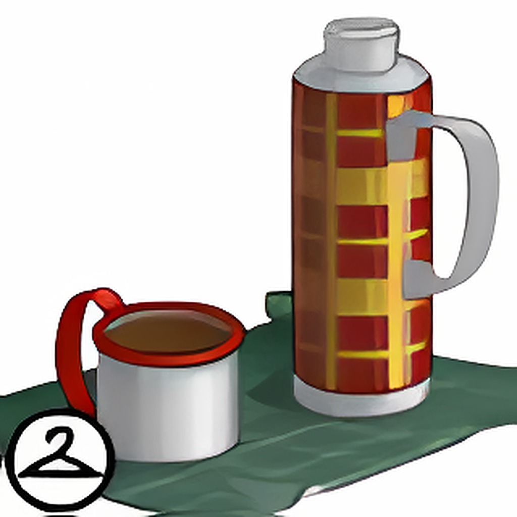 Steaming Plaid Thermos