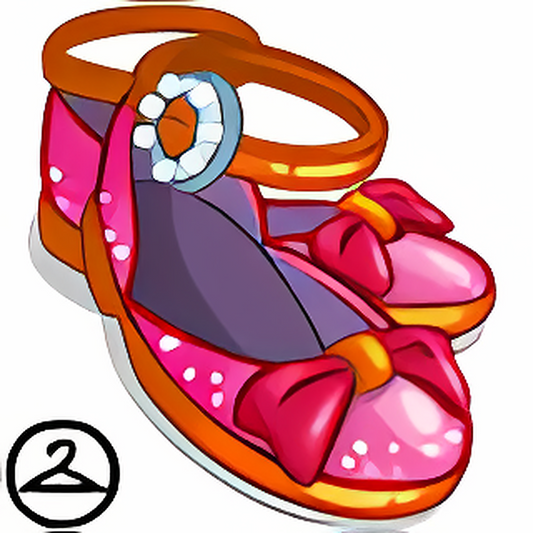 Sparkly Bow Shoes