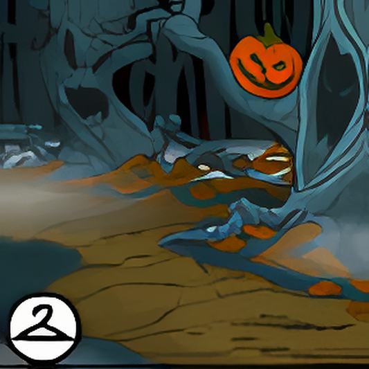 Haunted Woods Autumn Background