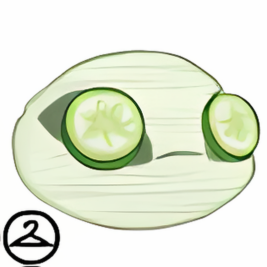 Face Mask with Cucumbers