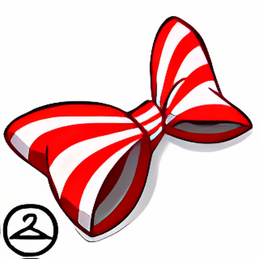 Candy Cane Hair Bow