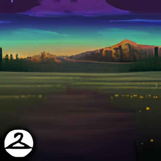 Dyeworks Turquoise: Eventide Mountains Background