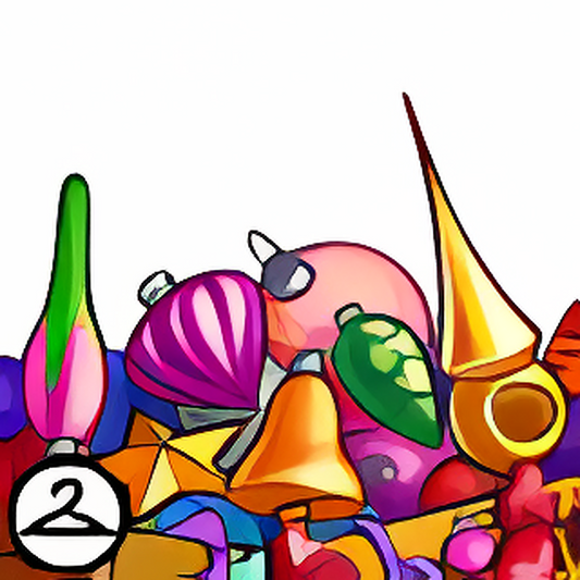 Box of Christmas Decorations