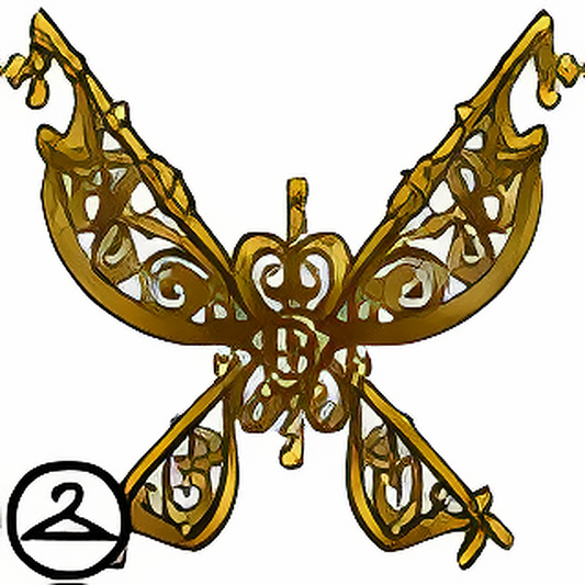 Antique Key Wings
