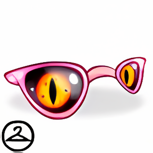 Yellow Kougra Eye Glasses