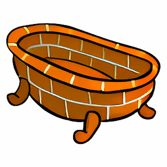 Red Brick Bath Tub