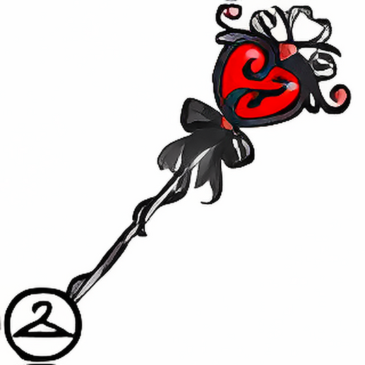 Dark Jewelled Heart Staff