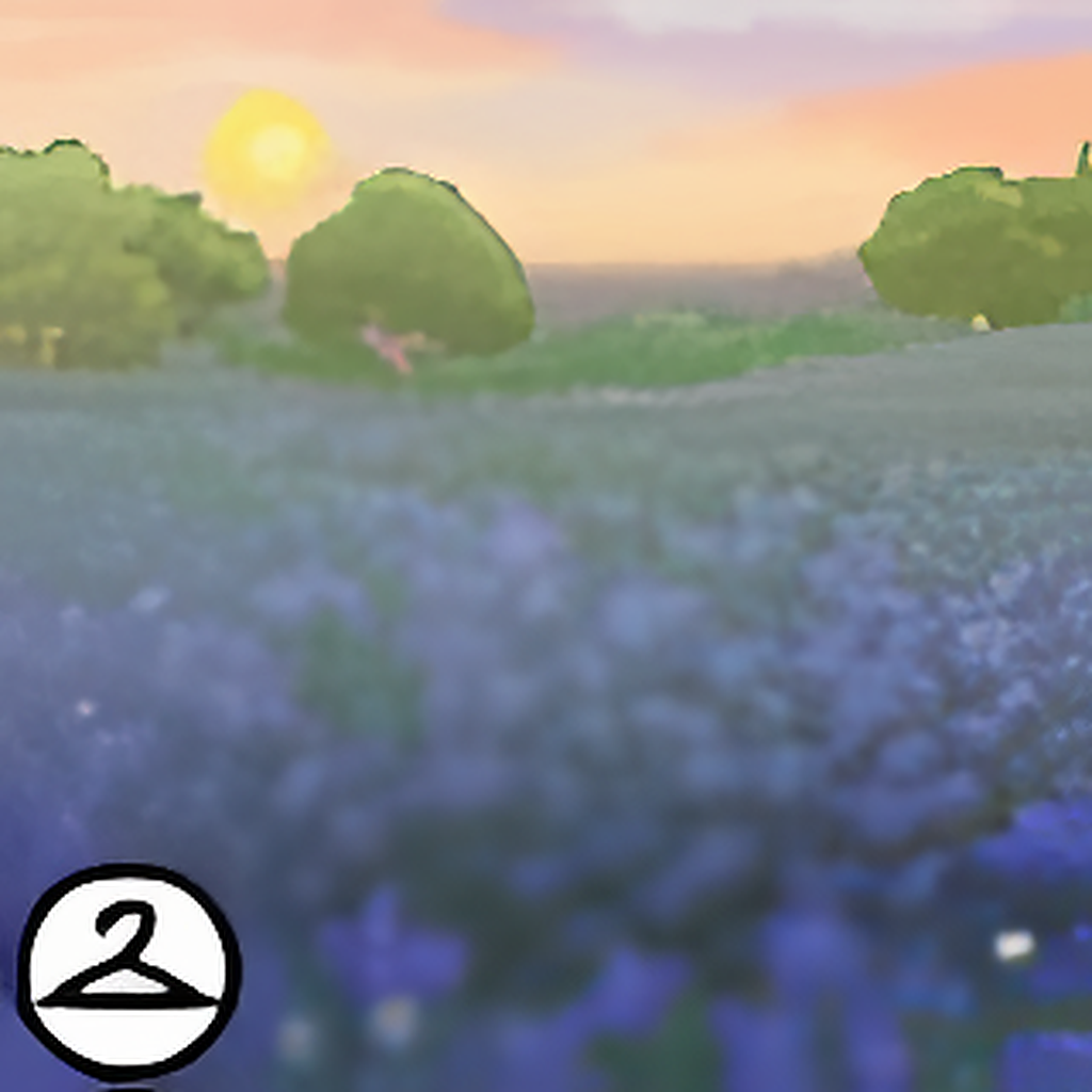 Blue Field Background