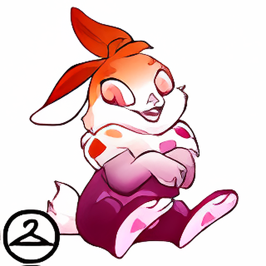 Prismatic Lesbian: Adoring Rainbow Cybunny