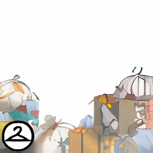 Dyeworks White & Blue: Pastel Pumpkin Foreground