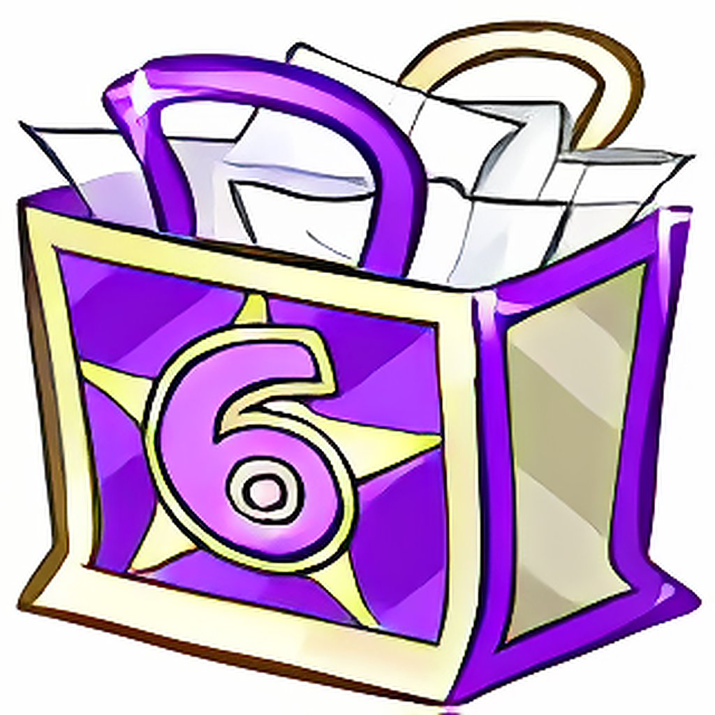 NC Mall Sixth Birthday Goodie Bag