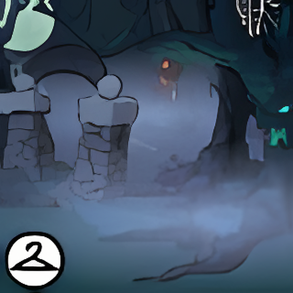 Entrance to Haunted Woods Background