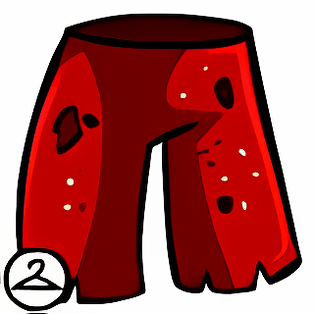 Ragged Red Trousers