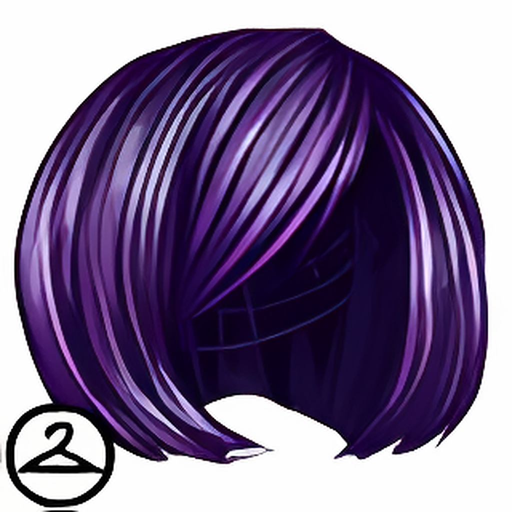 Sleek Purple Wig