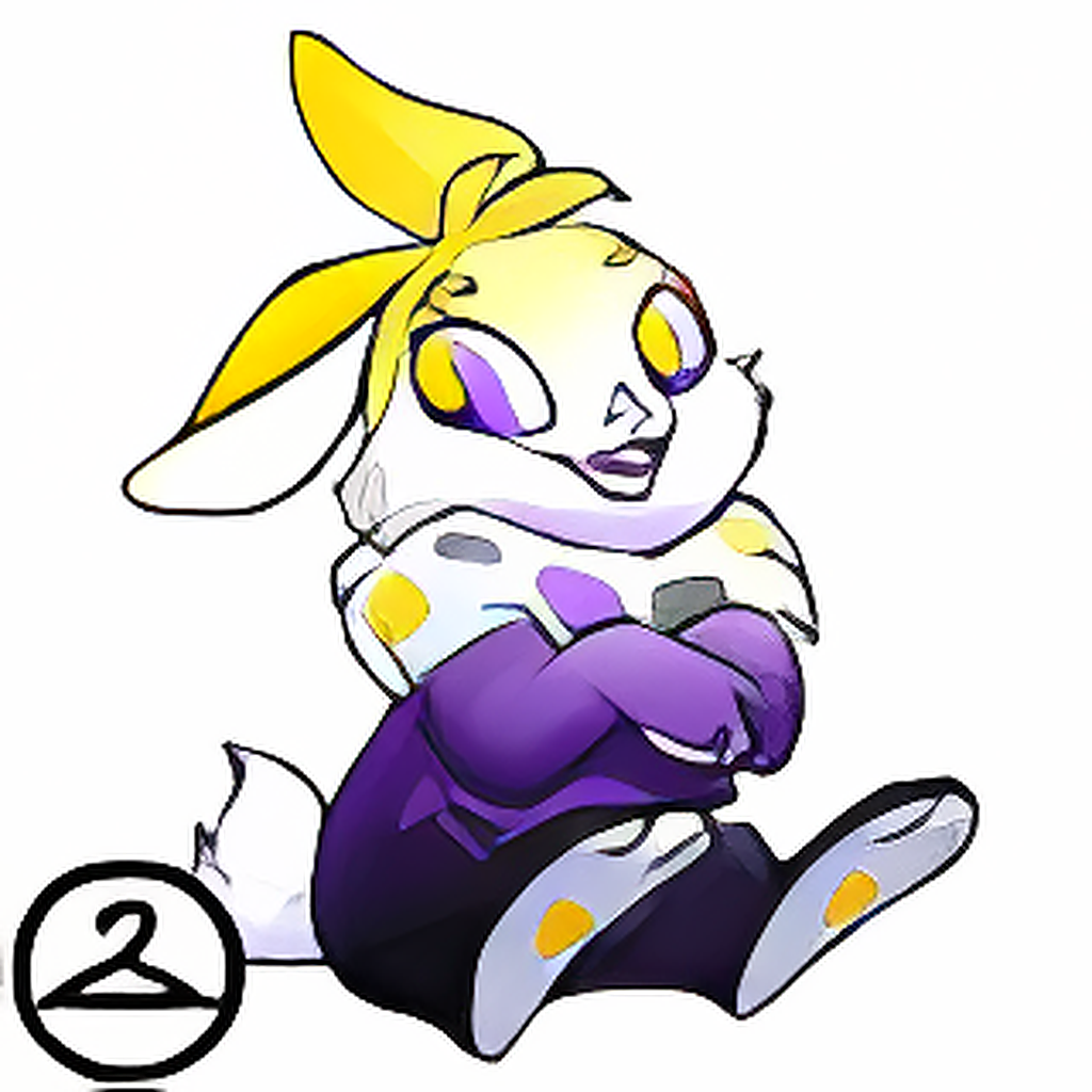 Prismatic Nonbinary: Adoring Rainbow Cybunny