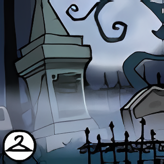 Haunted Graveyard Background