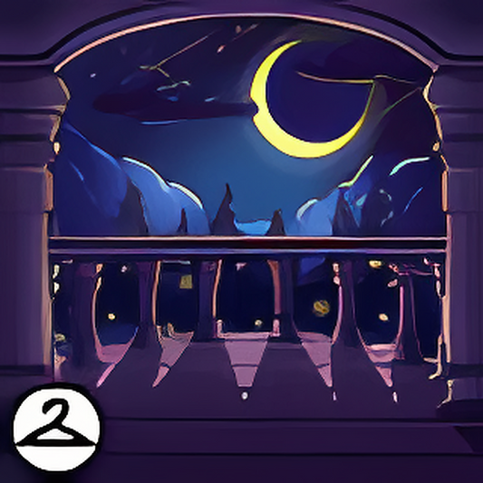 Moonlit Balcony Background