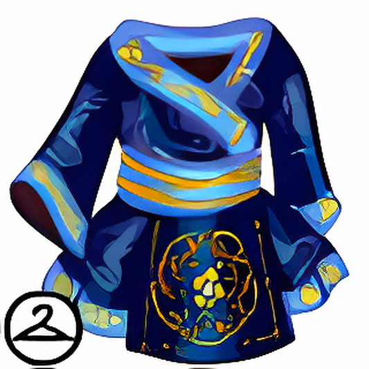 Dyeworks Blue: Elaborate Ninja Dress