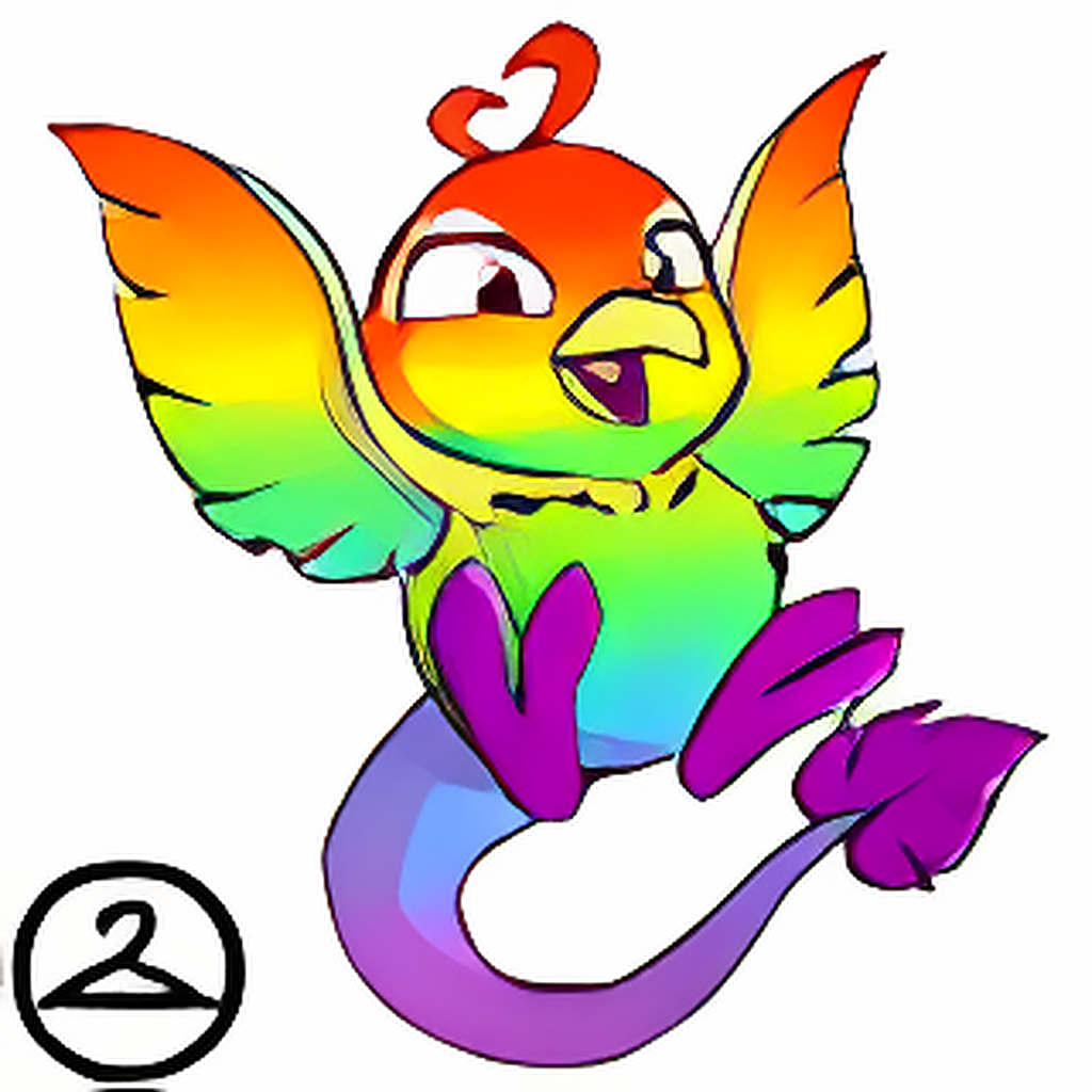 Adoring Rainbow Pteri