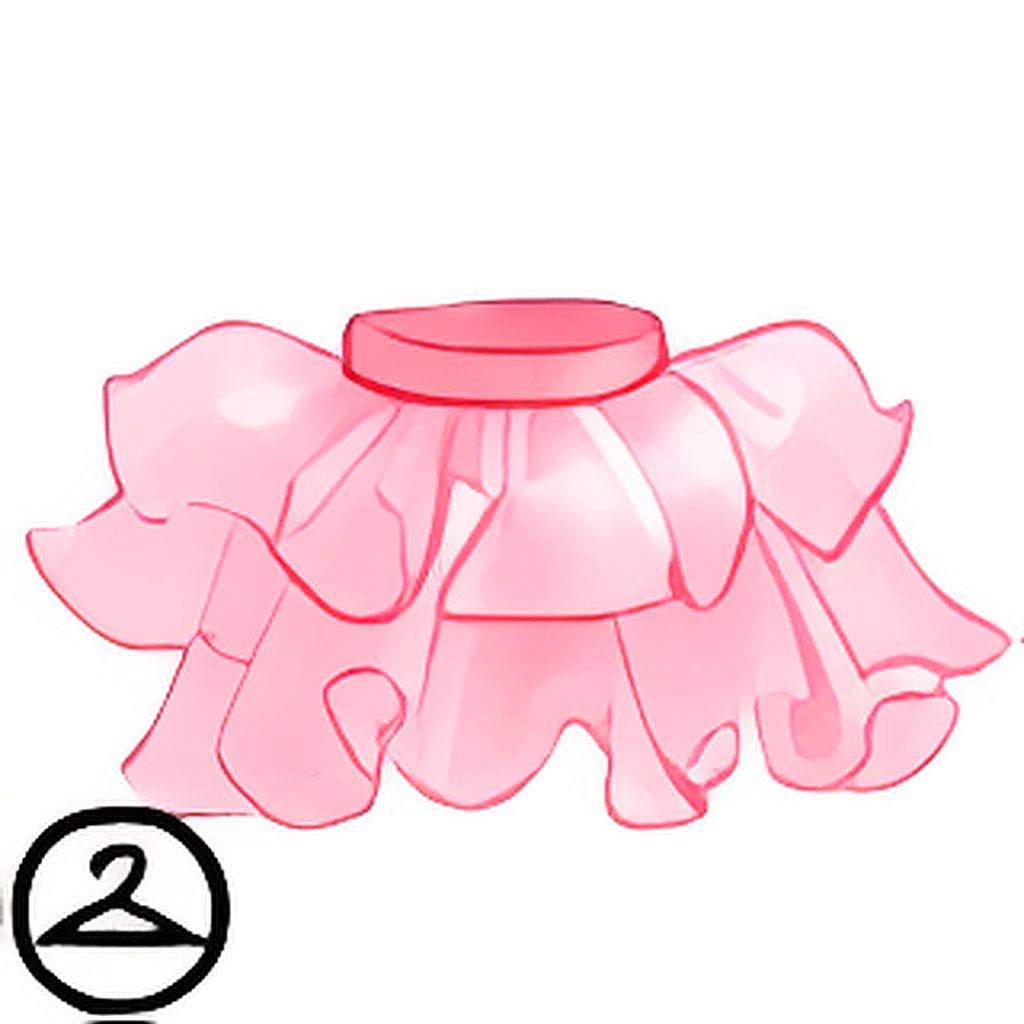 Pastel Pink Chiffon Skirt