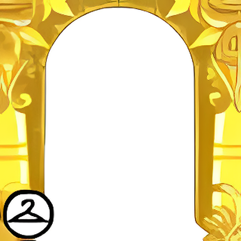 Gold Ornate Entryway Arch