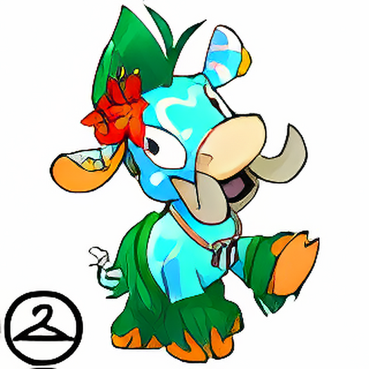 Prismatic Cyan: Tropical Island Moehog