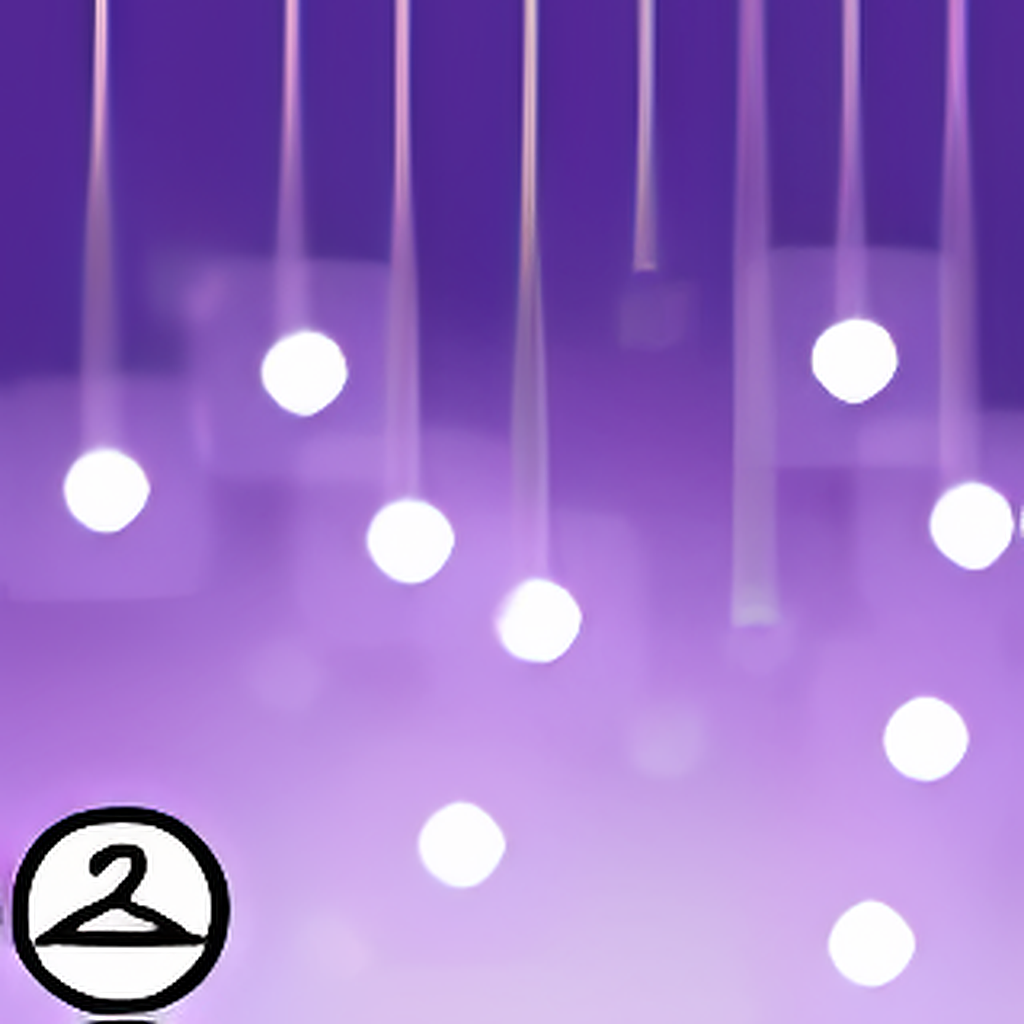 Dyeworks Purple: Light Shower Garland