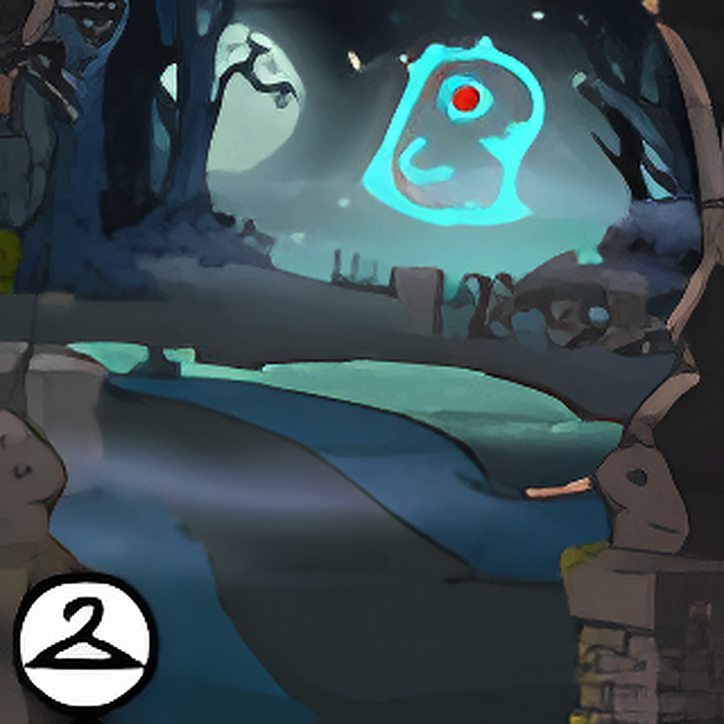 New Years in Haunted Woods Background